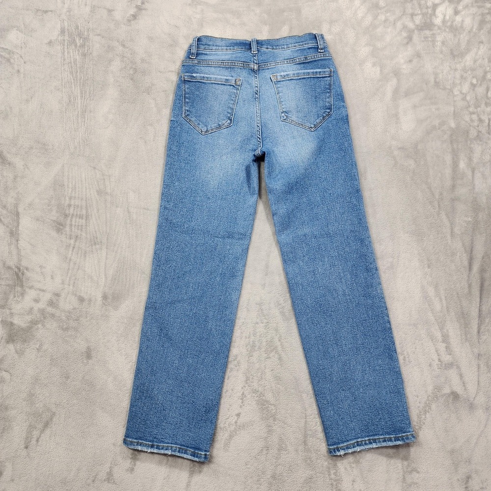 Kensie Jeans Womens 4/27 Blue High Rise The Ella Straight Stretch Denim Casual - Picture 4 of 14